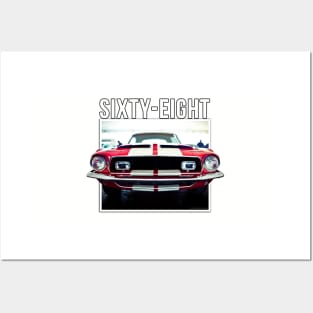 68 Mustang Posters and Art